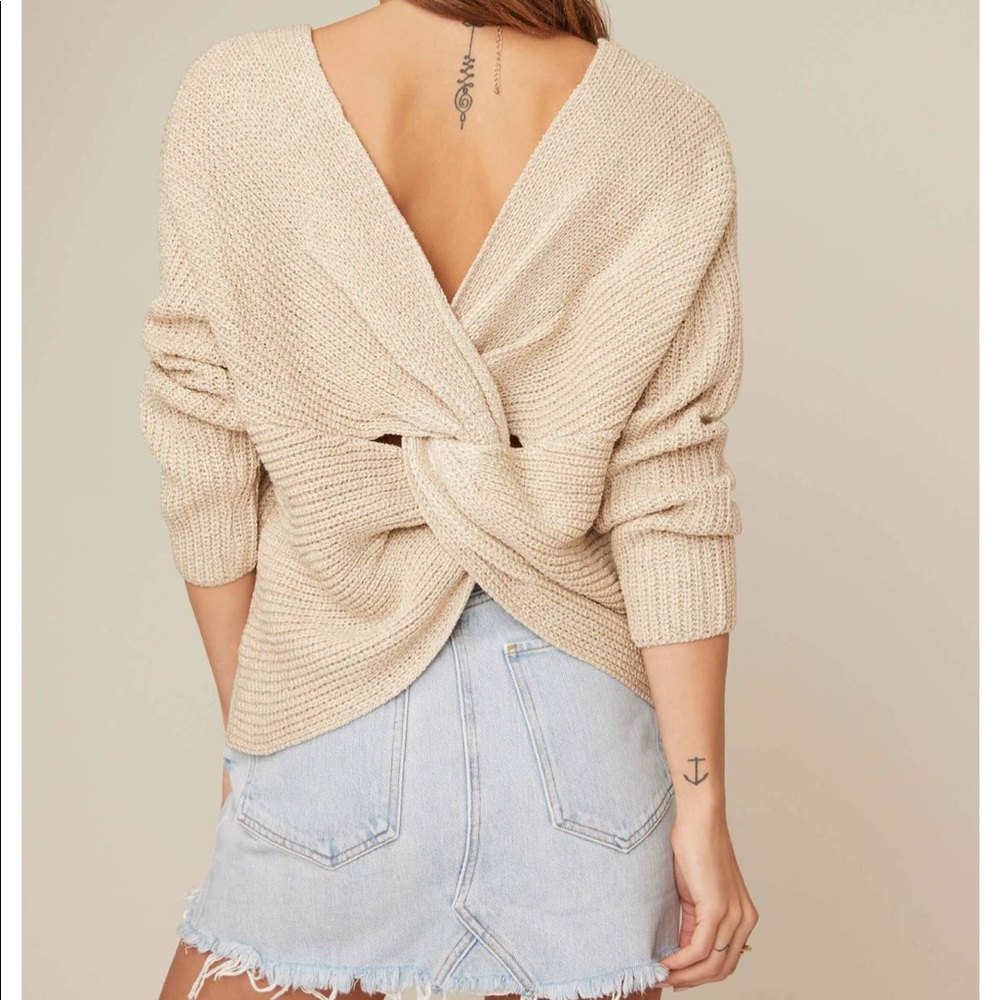 Astr Twist back sweater